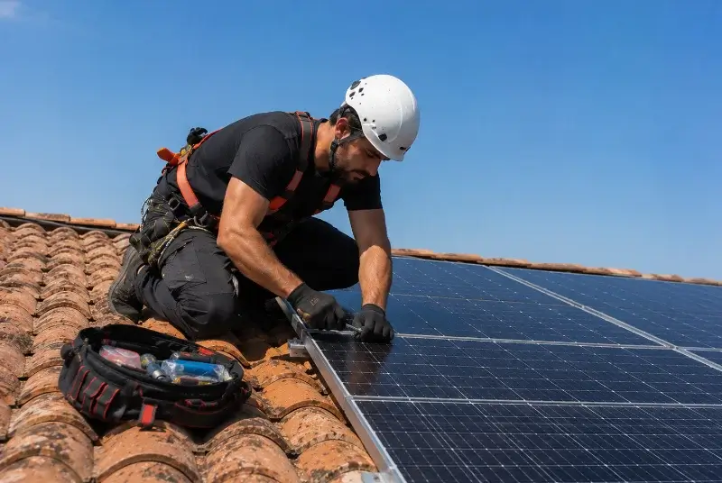 Maintenance et monitoring de panneaux solaires au Bourg-d'Oisans